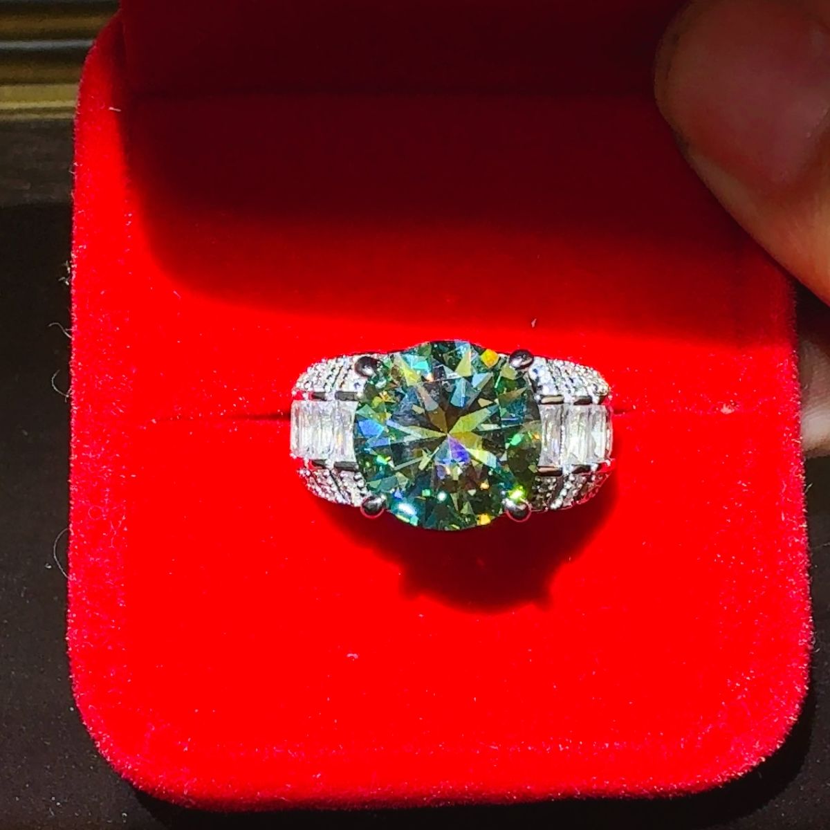 5 Carat Moissanite 925 Sterling Silver Ring.