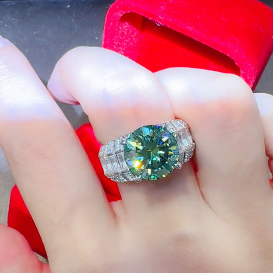 5 Carat Moissanite 925 Sterling Silver Ring.