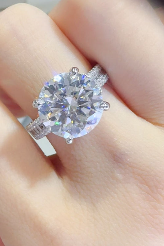 5 Carat Moissanite 925 Sterling Silver Ring.