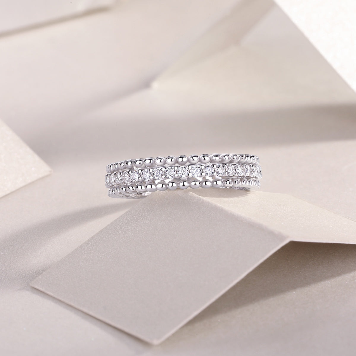 Moissanite 925 Sterling Silver Ring.