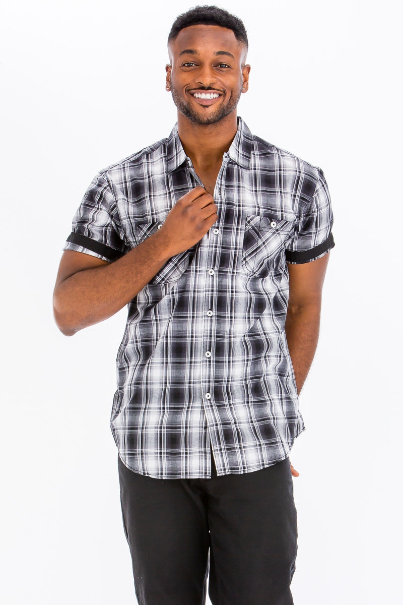 Short Sleeve Plaid Shirts - harry'zBOUTIQUE