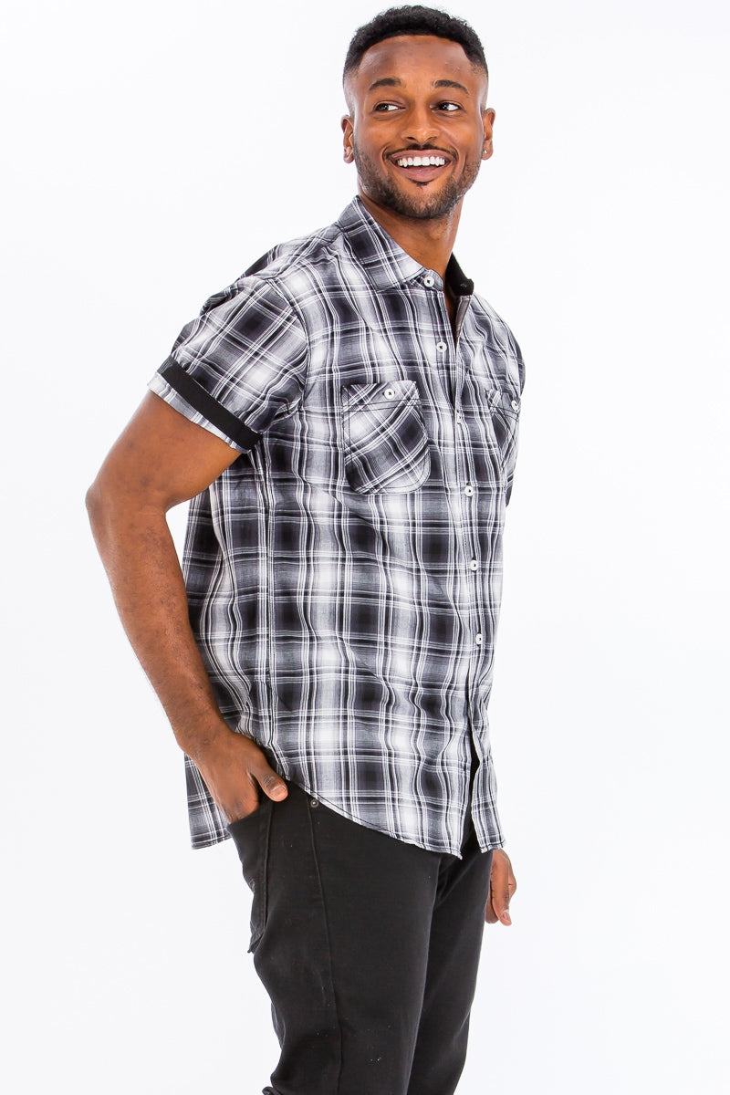 Short Sleeve Plaid Shirts - harry'zBOUTIQUE