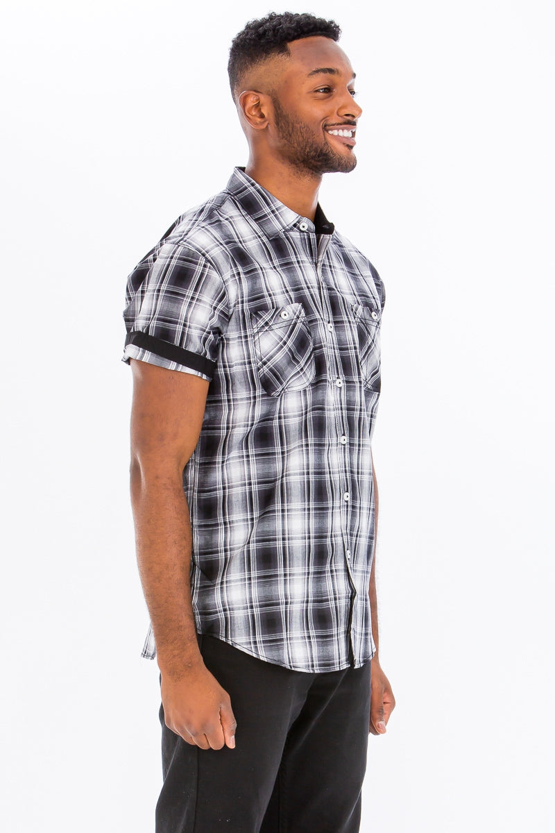 Short Sleeve Plaid Shirts - harry'zBOUTIQUE