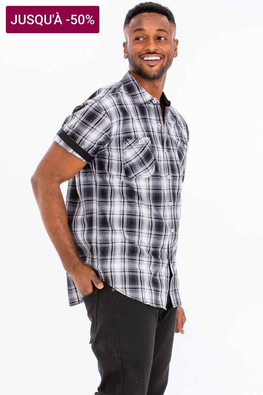 Short Sleeve Plaid Shirts - harry'zBOUTIQUE